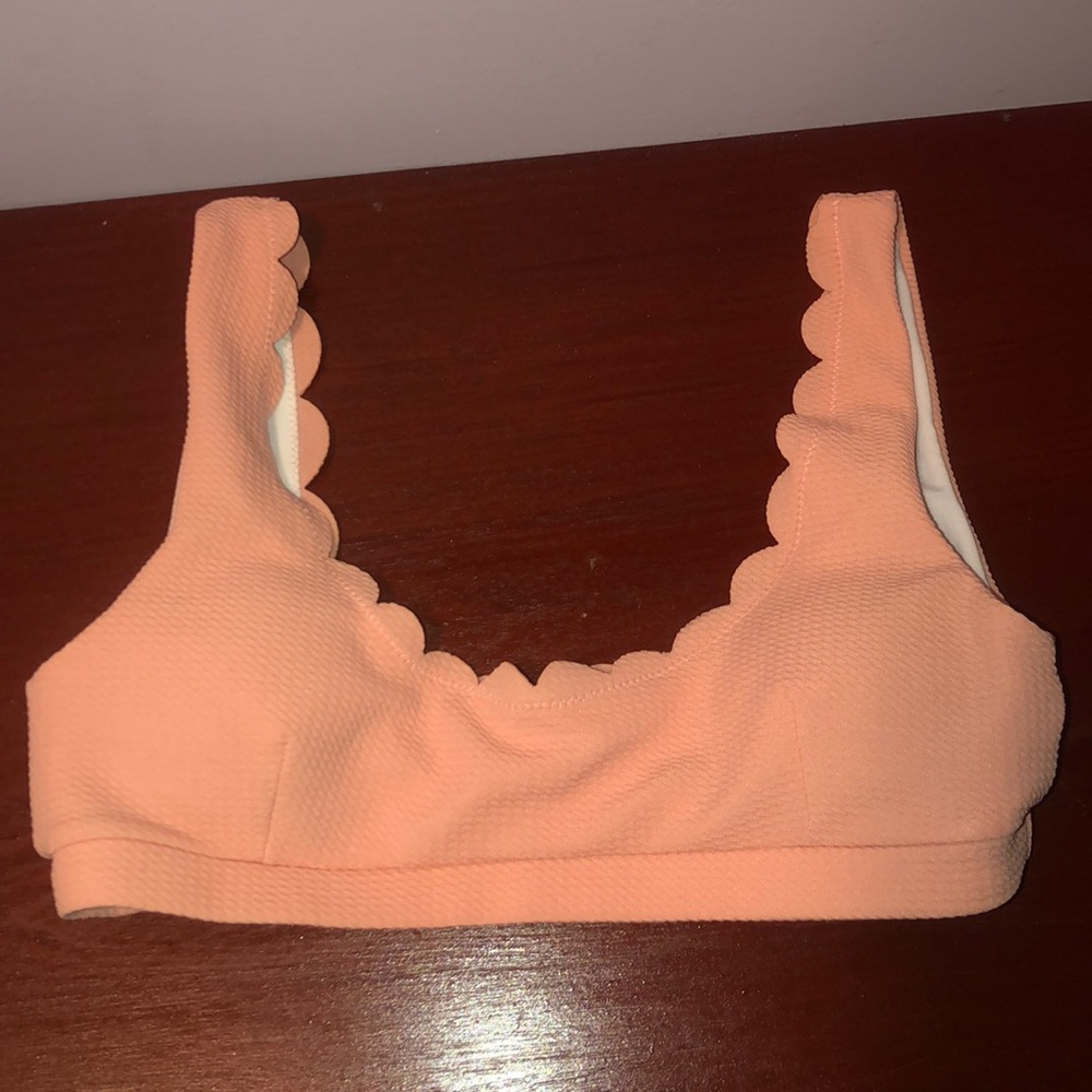 Peach bikini top